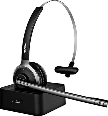 Mpow BH231A Bluetooth Headset One Ear with Microphone & Charging Base - NEW - Image 1 of 4