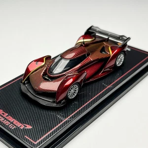 CM Model 1/64 Scale Mclaren Solus GT Racing Sports Wine Red Alloy Model Car Gift - Picture 1 of 8