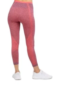 Spanx Shaping Tights SZ M Seamless Sculpt Pants Spacedye Coral Punch Training - Picture 1 of 10