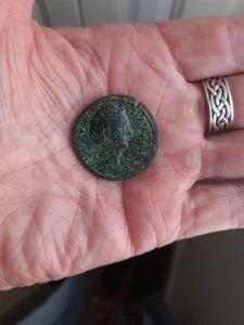 Roman Brass Sestertius Coin Of Faustina Senior. Wife Of Antoninus Pius .24 GRAMS - Picture 1 of 8