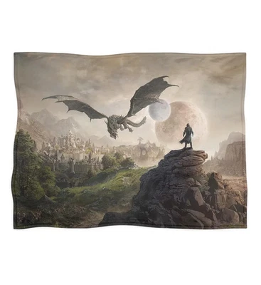 Manta polar Skyrim Dragon Disney Navidad vacaciones Foto 1 de 4