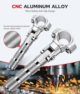 Benlari CNC Highway Pegs Motorcycle Foot 1in 1-1/4in 25mm 32mm Fit Chrome - Bild 1 von 8