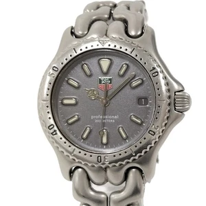 TAG HEUER Professional Stainless Steel Quartz Gray Dial S99.213K Working - Picture 1 of 9
