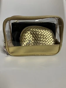 Studio Selection Gold/Black Cosmetic Bag 3 Piece Set, NWT!! - Picture 1 of 3