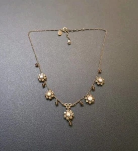 Liz Palacios Brass Crystal Drop Pendant Necklace - Picture 1 of 5