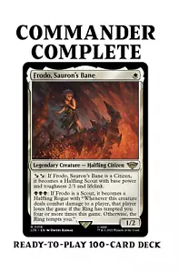 Frodo, Sauron's Bane LotR THE RING TEMPTS YOU Magic MTG Deck Comandante Personalizzato - Foto 1 di 8