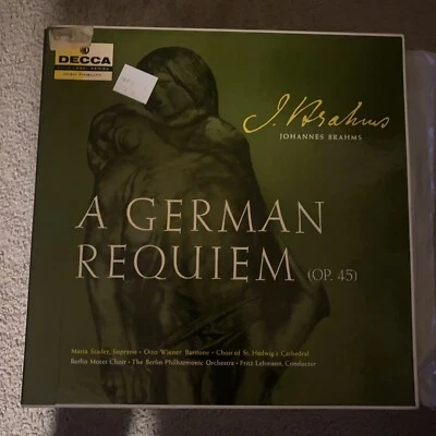 Johannes Brahms - A German Requiem OP 45 - Decca DX-136 2 LP Box Set - Mono - Image 1 of 4