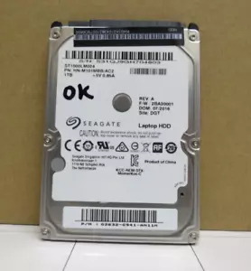 DISCO DURO SATA 2.5" SEAGATE LAPTOP HDD 1TB ST1000LM024 2BA30001 07/2016 - Imagen 1 de 1