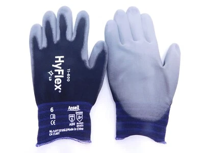 (1 Par) Guantes Recubiertos de Poliuretano ANSELL 11-600 HyFlex TALLA-6 XS/PÚRPURA PEQUEÑO Foto 1 de 3