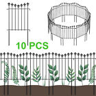10 Panels Outdoor Coated Metal Rustproof Landscape Garden Fence Wire Border