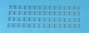 HORNBY TURNTABLE R070 R410 GUARD RAILS HAND RAILS x4 S3965 NICKEL PLATED SPARE - Picture 1 of 1