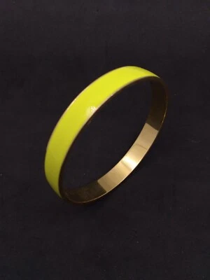  J. Brazalete Brazalete Crew Esmalte Brillante Chic Tono Oro Amarillo Foto 1 de 4
