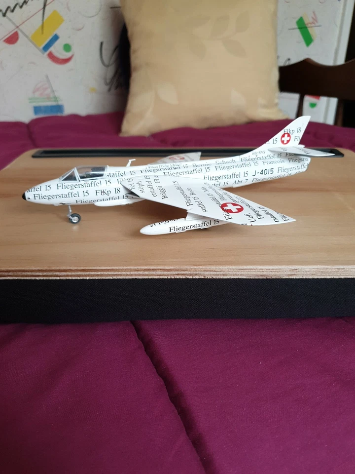 Avion Hunter Swiss Air Force Papyrus 1/72 Édition Limitée Pour La Suisse  - Photo 1/4
