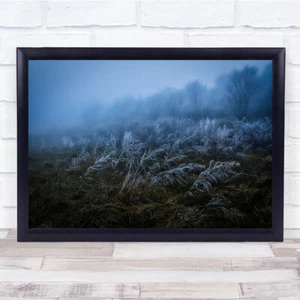 Stampa artistica da parete paesaggio selvaggio invernale nebbia ghiacciata - Foto 1 di 3