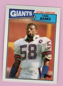 1987 Topps Football #24 Carl Banks New York Giants - Picture 1 of 2