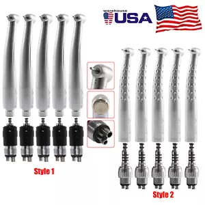 1-5 x pièce à main dentaire Yabang haute vitesse et coupleur rapide 4 trous compatible NSK KaVo - Photo 1/20