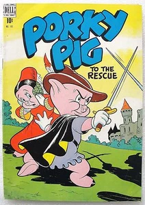 PORKY PIG To The Rescue ~ Four Color #191 FN Golden Age Looney Tunes Comic 1948 - Picture 1 of 5