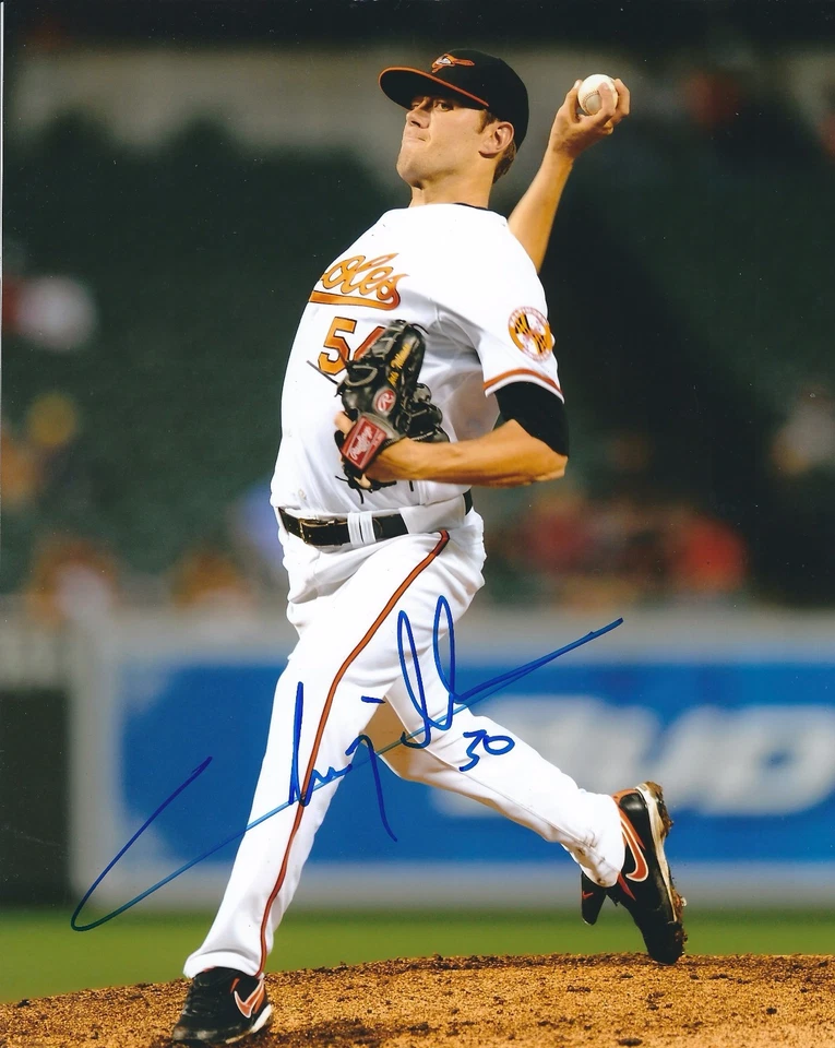 Autographed CHRIS TILLMAN Baltimore Orioles 8x10 photo - COA  - Image 1 of 1