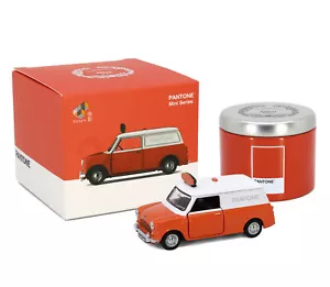 Tiny City Die-cast Model Car - AUSTIN Mini Van PANTONE Tigerlily - Picture 1 of 6