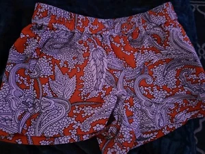 GU J Crew Colorful Striped Elastic Waist Short Sz0 W Approx 27 Length 11 Multi - Picture 1 of 7