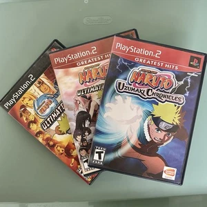 Naruto PS2 Video Game Bundle CIB - Picture 1 of 10