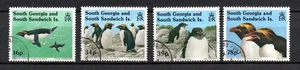 South Georgia 1993 set Pinguin/Birds/Antarctic stamps (Michel 215/18) nice used - Picture 1 of 1