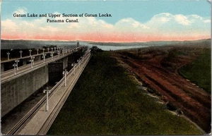 GATUN LAKE Sección Superior Cerraduras Gatún CANAL DE PANAMÁ Postal - Imagen 1 de 2