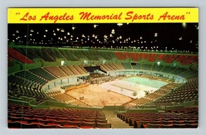 Los Angeles CA-California, geschlossen, Memorial Sports Arena Vintage Postkarte - Bild 1 von 2