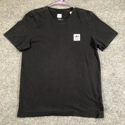 Adidas Men's T-Shirt Mens Medium Trefoil Graphic Athletic Short Sleeve Black - Image 1 of 3