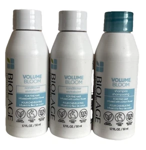 3 Matrix Biolage Volume Bloom 1 Shampoo & 2 Conditioner Travel Size 1.7floz/50ml - Picture 1 of 2