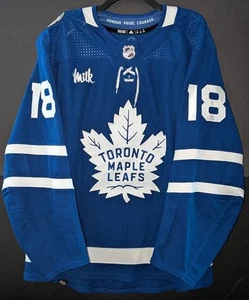 Toronto Maple Leafs Noah Gregor 2023-2024 Hockey Hall Of Fame Game Patch Worn - Picture 1 of 3