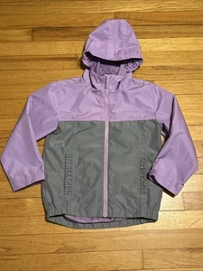 Eddie Bauer Purple & Gray Windbreaker Jacket Size XS 5/6 - Picture 1 of 10