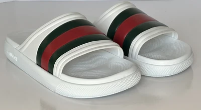 Gucci Men’s Rubber White/Green/Red Sandals 11.5 US (11 Gucci) 780286 - Image 1 of 4