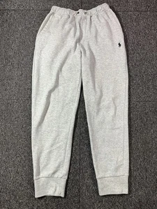 Ralph Lauren Polo Jogger Sweatpants Mens Small Grey Fleece - Picture 1 of 12