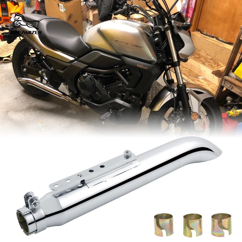 Tubo silenciador de escape silenciador de salida de motocicleta de 20" para Honda CTX700N CTX1300 Foto 1 de 4