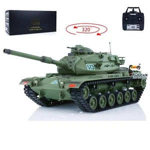 1/16 RC Tank M60A3 USA Remote Control BB Infrared Battle Sound Smoke 320°Rotate - Picture 1 of 12