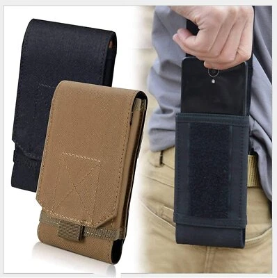 Tactical Belt Pack Mobile Phone Pouch MOLLE Waist Holster Pouch Case Universal - Image 1 of 4