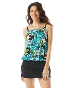 BEACH HOUSE Deco Garden Audrey Blouson Tankini Top 2013 Size 6 - Picture 1 of 2