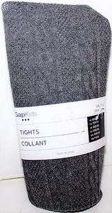 Gap Kids NWT Girl's Age 2-5 Gray Cotton Cable Knit Tights - Picture 1 of 1