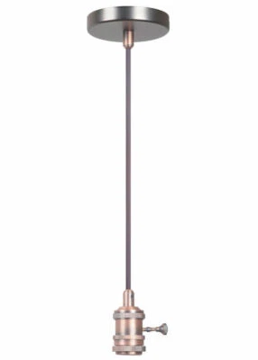 Craftmade CPMKB-1SB Design-A-Fixture 1 Light Keyed Socket Pendant  - Image 1 of 4