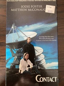 Contact VHS Movie 1998 Matthew McConaughey & Jodie Foster Vintage - Foto 1 di 3