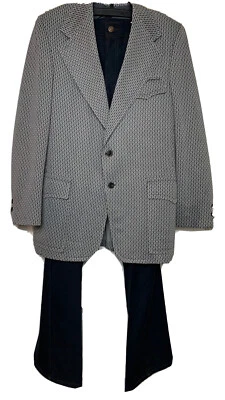 Abrigo deportivo de punto doble Ratner para hombre grande y jeans de punto levis (W34L36) azul marino occidental Foto 1 de 4