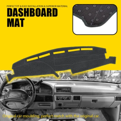 Alfombrilla de tablero para Ford F150 F250 F350 1992 1993 1994 1995 1996 97 gris Foto 1 de 4