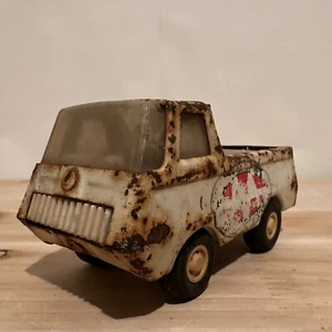 Pickup Econoline Vintage Tonka Acciaio Pressato Bianco 4,5" - Foto 1 di 9