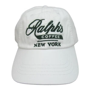 Polo Ralph Lauren Ralph's Coffee New York NYC Baseball Hat Cap White NEW - Picture 1 of 14