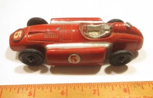 Vintage Metall Tootsietoy rot Ferrari Lancia 5" Rennwagen 01059 Formel 1 - Bild 1 von 6