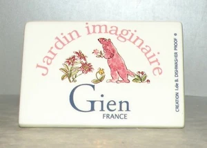 Placa de coleccionista de publicidad jardín imaginario de GIEN - Imagen 1 de 4