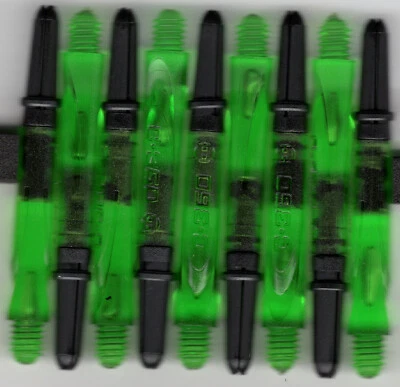 HARROWS Inbetween Green CARBON 360 Spinning Dart Shafts: 1 set of 3