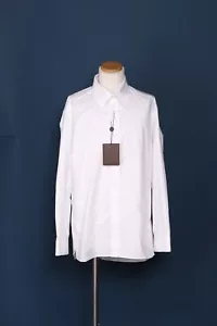 7915/ CAMICIE UOMO LOUIS VUITTON COTONE BOTTONI RM162Q BQ1 HAS45W WH taglia XL - Foto 1 di 18