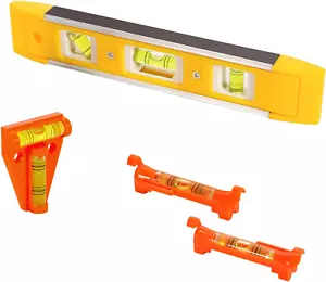 4Pcs Hanging Bubble Line Level Tools Set - Magnetic Torpedo Mini Level - Picture 1 of 12